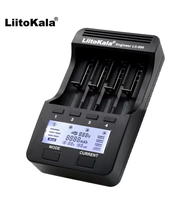 Chargeur de batterie LCD Lii-500 à 4 baies pour Li-ion NiMH AA AAA 18650 26650 avec test rapide, sortie USB et testeur de capacité multifonction