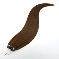 Lanxun Remy Micro Ring Loop Echthaar-Extensions mit Mikroperlen, Einfach Anzubringen und zu Entfernen, Seidig Weiche Micro Ring Haarverlängerungen