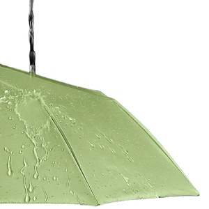 Parapluie pliant 10 baleines entièrement automatique, triple pliage, en tissu enduit noir anti-impact, protection solaire et pluie - Product Image 1