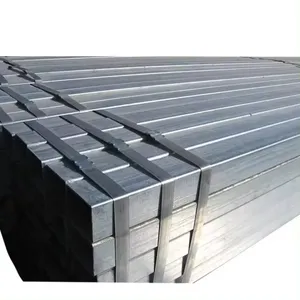 ERW steel square tubing standard sizes, pre zinc coated square galvanized steel pipe 4" tube