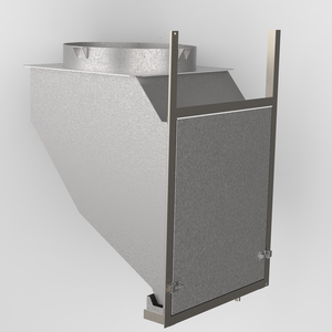 QDCE Certification de protection contre l'incendie Toutes les installations en acier inoxydable fond <span class=keywords><strong>Chute</strong></span> à linge interne d'aspiration de linge - Product Image 2