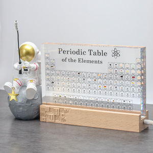Acrylic Periodic Table Relief Lamp Student <b>Gift</b> With Specimen <b>Chemistry</b> Educational Decor - Product Image 2