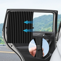 Pare-soleil de voiture avec poches latérales magnétiques, maintien magnétique puissant, sans déplacement, sans installation requise, rideau rafraîchissant pour l'été