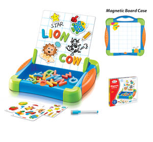 HW TOYS-caja de tablero magnético para Aprendizaje de palabras, caballete de dibujo para preescolar - Product Image 2
