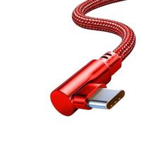Câble de données Type-C en nylon 120W pour appareils mobiles Câble USB Flash à chargement super rapide avec design incurvé pour Oppo ladekabel