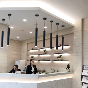 Подвесные светильники для кухни, острова, современный интерьер, алюминиевая длинная трубка, светодиодные подвесные светильники для кухни, островные светильники - Product Image 2