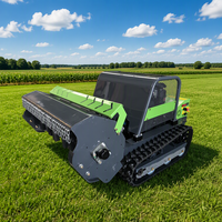 Tondeuse à gazon multifonctionnelle télécommandée sans fil, coupe-herbe RC pour vergers et jardins