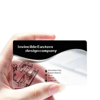 Prix compétitif, haute qualité, marque Boye, film PVC transparent personnalisé, impression numérique, cartes d'identité, cartes VIP, cartes de visite