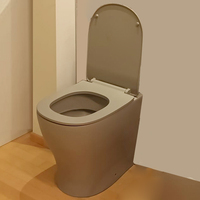 WC monobloc à encastrer avec réservoir dissimulé, à poser contre le mur, pour toilettes traditionnelles, avec jets de chasse d'eau, WC rond