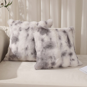 Original Factory <strong>Customization</strong> Sofa <strong>Soft</strong> <strong>Plush</strong> Pillow Cover Hot Selling 45x45CM Faux Fur Throw Pillows <strong>Cushions</strong> - Product Image 1