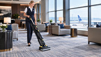 Aspirateur vertical commercial manuel en plastique, neuf, 21Kpa, sans balais, capacité de 8L, pour le nettoyage des tapis, idéal pour les hôtels