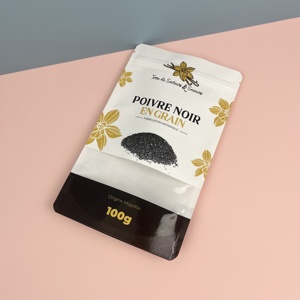 Sac d'emballage personnalisé d'épices mélangées plastique laminé <span class=keywords><strong>cannelle</strong></span> poudre ail granulés poivre noir poudre emballage sac zip-lock - Product Image 3