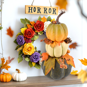 Hot Selling Artificial Pumpkin and Sunflowers Potted Plant with Maple Decoration for Thanksgiving and Valentine's Day - Product Image 3