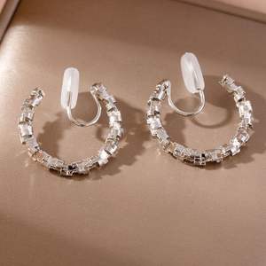 Mosquito Coil Ear Clip Pendientes no perforados Textura Pendientes de aro geométricos Moda Metal Circle Ear Clips <span class=keywords><strong>Sin</strong></span> Piercings - Product Image 4