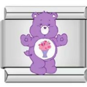 Care <b>Bears</b> Charm Bracelet Set 18K Gold Plated Titanium Steel DIY Modular For Children Gift - Product Image 2