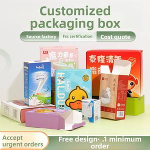 Caja de embalaje Caja de cartón blanca personalizada Embalaje exterior del producto Caja de color Caja de regalo para té personalizada Caja vacía con impresión de logotipo - Product Image 1