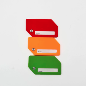 Lot <span class=keywords><strong>de</strong></span> 4 <span class=keywords><strong>étiquette</strong></span>s <span class=keywords><strong>de</strong></span> bagage en silicone durables à motif uni pour valises <span class=keywords><strong>de</strong></span> voyage, facile à identifier, logo personnalisé, cadeau promotionnel - Product Image 4