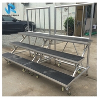 Scène de chœur portable pliable en aluminium pour les performances scolaires et ecclésiales