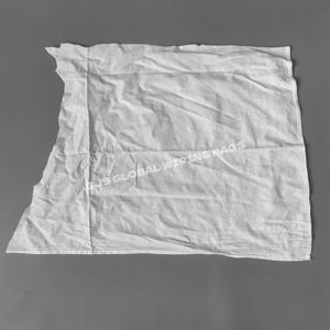 Chiffons de nettoyage blancs sans peluches, faciles à nettoyer, 100% coton, chiffons de nettoyage recyclés pour l'industrie - Product Image 1