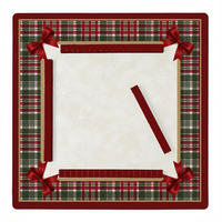 Jeu de tuiles de Mahjong américain de Noël rouge en acrylique, 160 pièces, tuiles de jeu pour fête de famille, cadeau de table