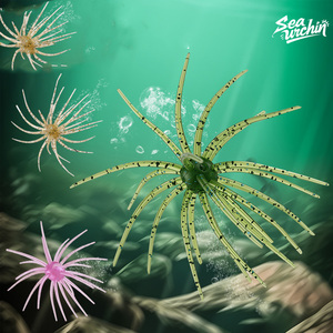 Esca morbida da pesca Raylor 1.4g 4g 9g, nuovo design in TPE, prodotta in Cina, a forma di riccio di mare, confezione lunga, per persico d'acqua dolce e trota. - Product Image 3