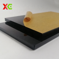 Panneau en plexiglas acrylique noir massif pour la fabrication de tables à manger rectangulaires, plaque résistante à l'usure pour la matière première des meubles de restauration