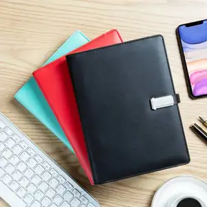 Produk teratas 2024 suvenir pribadi Notebook dengan Power Bank untuk barang Promo dengan Logo kustom