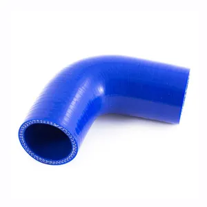 工厂销售汽车涡轮中冷器进气管道耦合器硅胶软管2.5英寸90度弯头硅胶软管