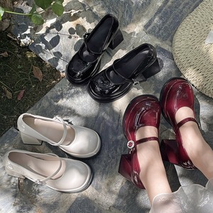 รองเท้าส้นหนาสไตล์ฝรั่งเศสย้อนยุคสำหรับผู้หญิงรุ่นใหม่ปี 2026 รองเท้าหนังลำลองสำหรับฤดูร้อน - Product Image 4