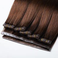 Extensions de cheveux naturels D.S Hair 16-26 pouces avec trame invisible – Prélèvement d'échantillons et couleur personnalisée disponibles en gros