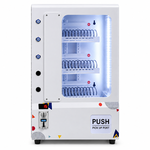 Distributeur automatique mural compact, distributeur en libre-service, paiement par pièces, billets, QR code, carte, pour hôtel, salle de bain, produits féminins, préservatifs - Product Image 1