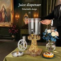Fournitures de bar, équipement de restauration, matériel de buffet, distributeur de boissons froides, distributeur de jus de luxe, carafe à jus avec robinet
