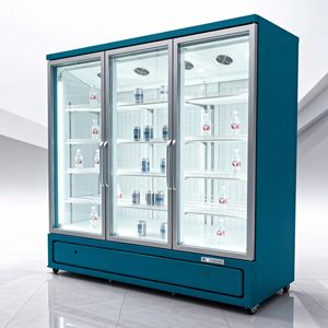Équipement de réfrigération commercial de haute qualité avec porte vitrée : refroidisseur de boissons, congélateur à glaces et congélateur vitrine profond - Product Image 4