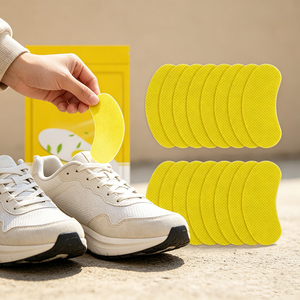 Patchs désodorisants non-tissés à la vitamine C et à la <span class=keywords><strong>citronnelle</strong></span> pour les pieds, faible MOQ, pour la randonnée et les voyages, neutralisant les odeurs, semelles intérieures désodorisantes pour chaussures - Product Image 3