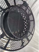 Nouveau Poêle à Bois Extérieur en Fer 2026 avec Fonctionnalités de Sécurité, Design Circulaire pour Cour, Idéal pour la Préparation du Thé, le Barbecue et l'Utilisation Domestique