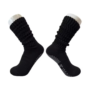 OEM Personalized Winter Slouch <b>Socks</b> Anti-Slip Grip Pilates Crew Sports <b>Socks</b> Custom Logo High Quality - Product Image 3
