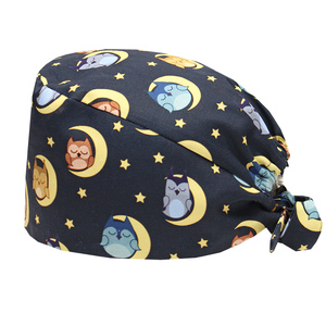 Sombrero de fregado para mujer Enfermería quirúrgica Ginecólogo médico Unisex <span class=keywords><strong>Anime</strong></span> para máscara Elástico Vet Diseño impreso Logotipo personalizado quirúrgico - Product Image 1