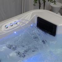 Spa extérieur moderne de luxe pour 5 personnes, 63 jets hydromassants, température constante, éclairage LED, audio Bluetooth, pour villas, hôtels, gymnases