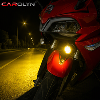 Phare antibrouillard LED bicolore pour moto, projecteur, feux de route et de croisement, mini phare de conduite pour moto, éclairage LED