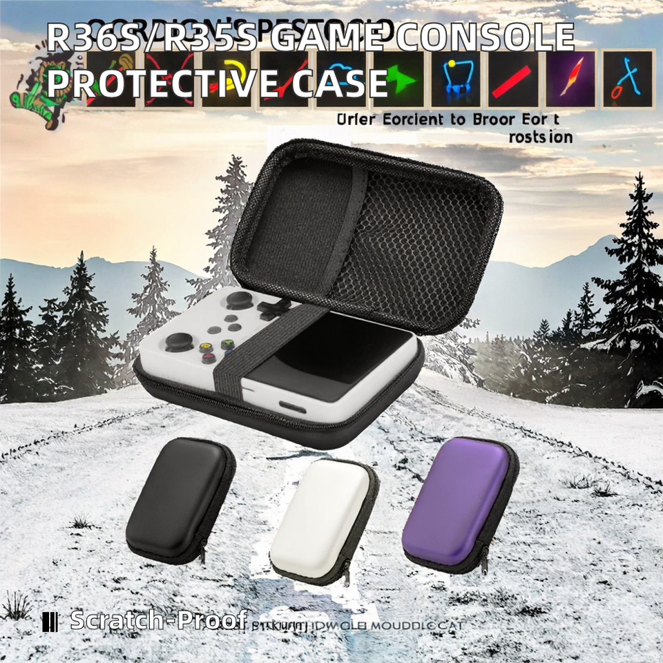 Video Game Bag R36S/R35S Game Console Storage EVA Hard Case Portable ...