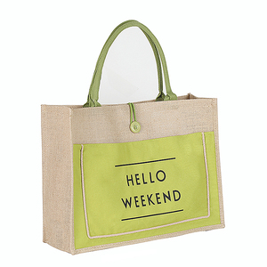 Impreso personalizado Eco reutilizable orgánico, liso, <span class=keywords><strong>grande</strong></span>, bolso de arpillera de <span class=keywords><strong>yute</strong></span> <span class=keywords><strong>bolsa</strong></span> con asas - Product Image 2