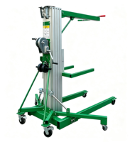 Mast hydraulique vertical en aluminium de 7 m, machine de levage et palan de chargement portable à mât unique, directement de l'usine