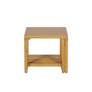 [BeNK] Extendable Acacia/Teak Wood Shower <b>Chair</b> with Waterproof Coating and Non-slip <b>Chair</b> Legs, Adjustable Length - Product Image 5