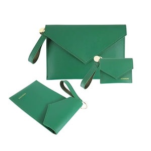 Petit portefeuille en cuir coréen pour étudiants, porte-monnaie de bureau, sac de rangement avec fermeture à bouton - Product Image 2