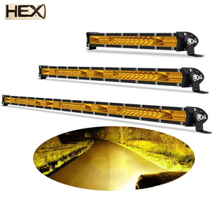 Barra de Luz LED Delgada de 10, 20, 30 Pulgadas, 78W, 156W, 234W, para Carretera 4x4, 12V, 24V, Combinación Amarilla de Luz Puntual/Amplia, Lámpara de Trabajo para Conducción Todoterreno para <span class=keywords><strong>Lada</strong></span> <span class=keywords><strong>Niva</strong></span> - Product Image 1