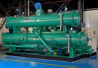 Compresseur frigorifique à vis à ammoniac de type ouvert industriel 100 kW R717 en acier inoxydable