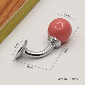 Poignées de porte d'armoire en céramique/alliage de zinc/cuivre colorées pour cuisine, armoire, commode - Design moderne minimaliste durable - Product Image 3