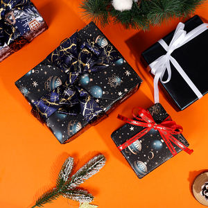 Wholesale 80g <b>Christmas</b> Kraft Paper 43*300cm Gift Luxury Custom Packaging Wrapping Paper Roll - Product Image 4