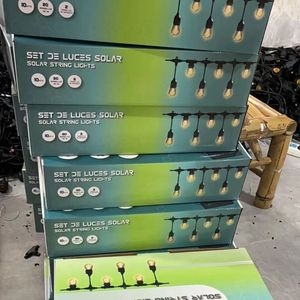 IP65 impermeable S14 LED Festoon Cadena de luz solar 10m bombilla reemplazable para decoración de jardín de Patio comercial-para San Valentín - Product Image 3
