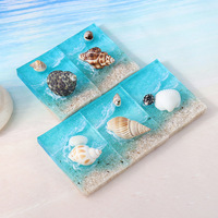 Aivi Coquillage Naturel Conque 3D Été 2026 Design Original Aimants de Réfrigérateur Ondes de Plage Océan Ornements en Résine Époxy Bord de Mer